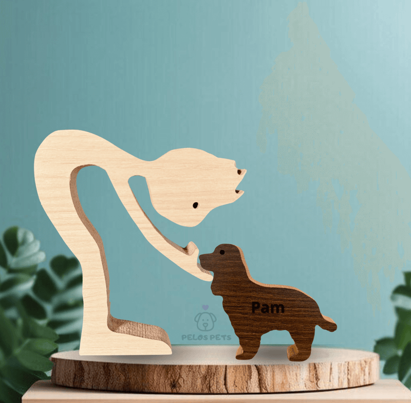 Cocker Spaniel Wood Sculpture