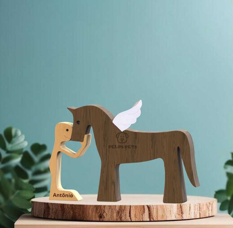 Wood Sculpture - Horse