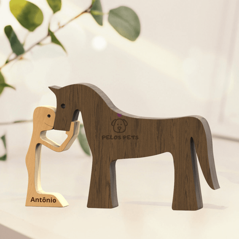 Wood Sculpture - Horse