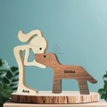 Human and Pet SRD Wood Sculpture