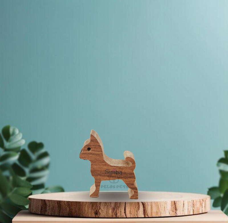 Escultura em Madeira Pinscher