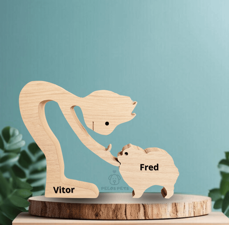 Pomeranian Wood Sculpture