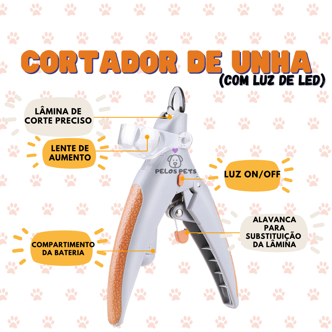 LUMIPET - CORTADOR DE UNHA COM LED