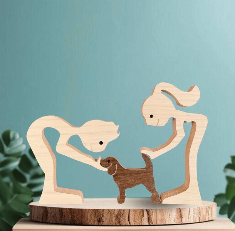 Schnauzer Wood Sculpture