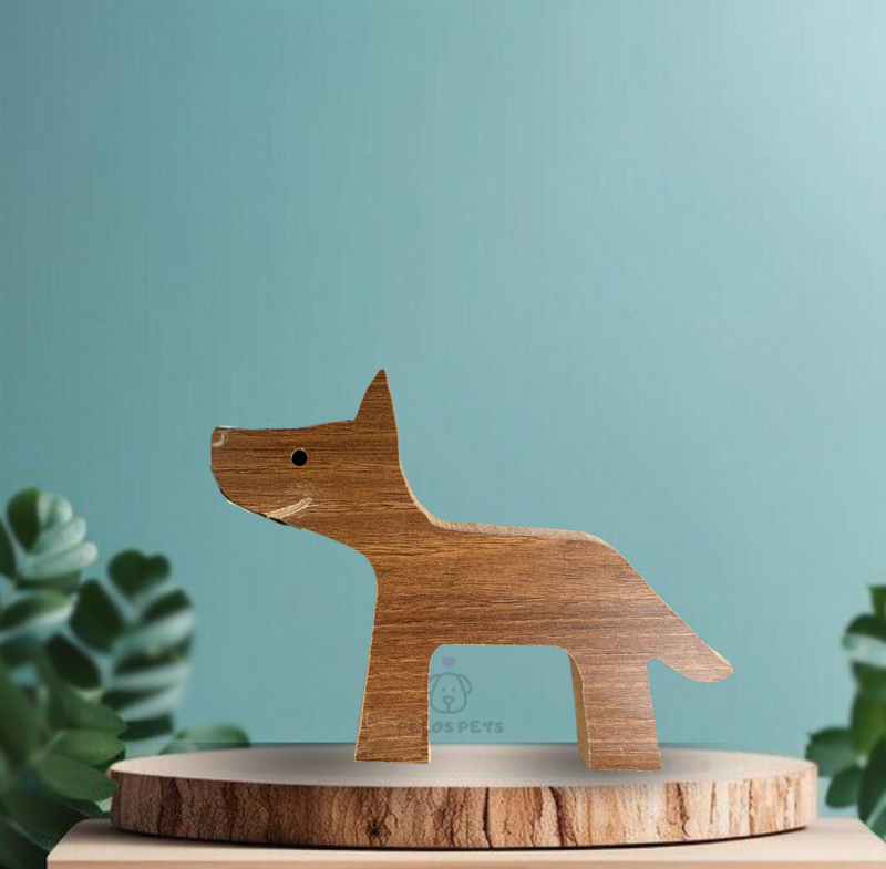 Human and Mixed Breed Pet Wood Sculpture