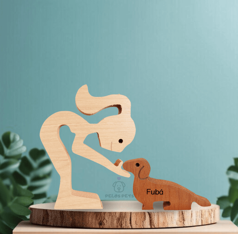 Dachshund Wood Sculpture