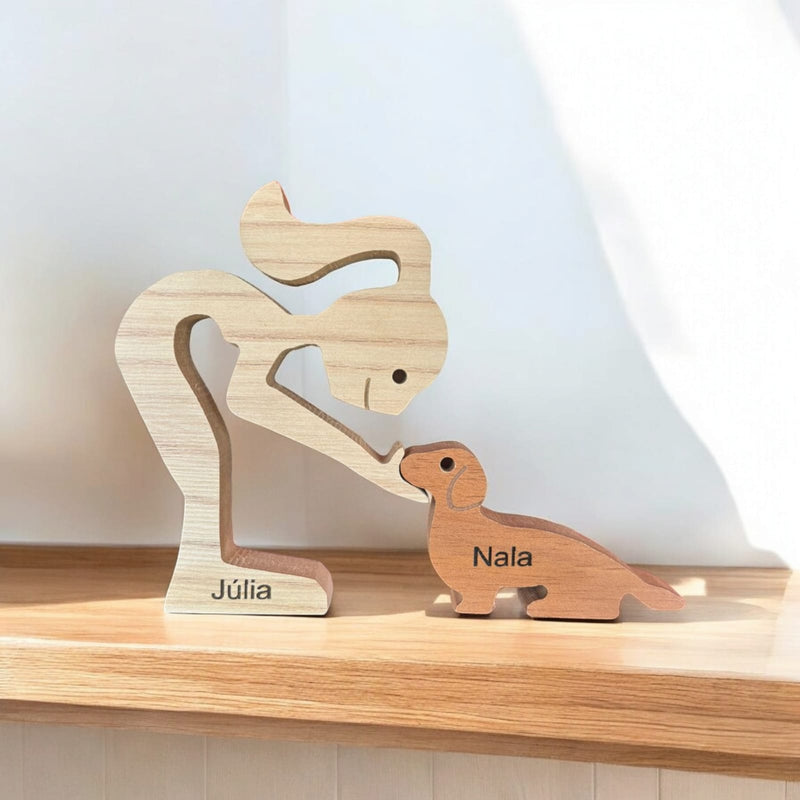 Dachshund Wood Sculpture