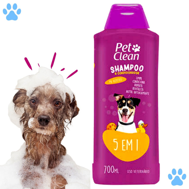 Shampoo e Condicionador CLEAN PET 2 in 1 para Cães e Gatos