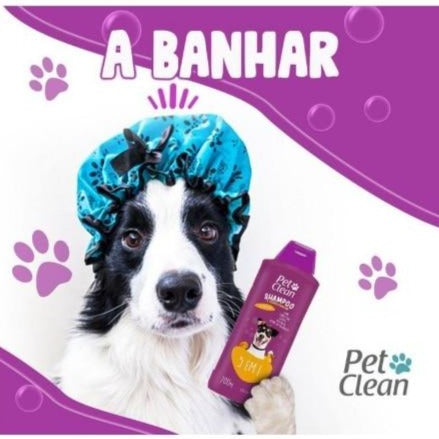 Shampoo e Condicionador CLEAN PET 2 in 1 para Cães e Gatos